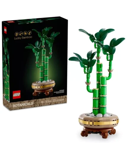 LEGO Botanicals Lucky Bamboo Building Set - Artificial Plant for Indoor Home Décor, Adults Ages 18+ - Fake Plant Decoration for Table, Desk, Office - Gift for Birthdays - 10344