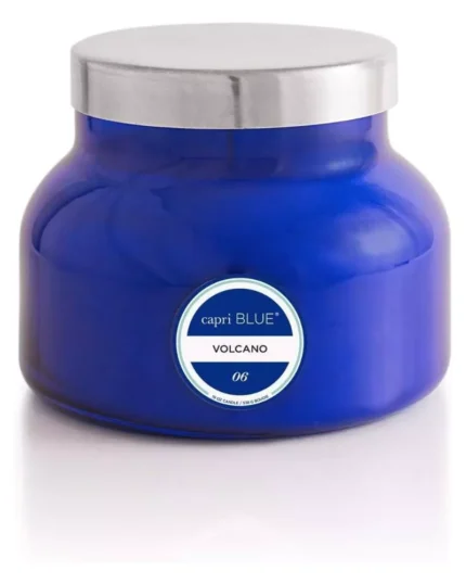Capri Blue Volcano Scented Candles - Luxury Glass Jar Candles for Home Scented with Tropical Fruit & Sugared Citrus - Soy Wax Blend - Blue Color (19 oz)